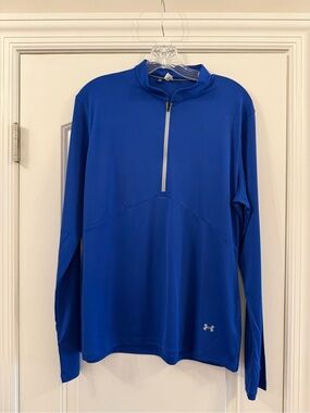 Under Armour Royal Blue Half-Zip Performance Top